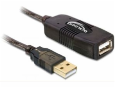 DeLOCK 82689 USB Verlängerungskabel USB 2.0 Typ-A Stecker auf USB 2.0 Typ-A Buchse 15 m černá