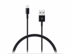 CONNECT IT Wirez Apple Lightning - USB, černý, 1m