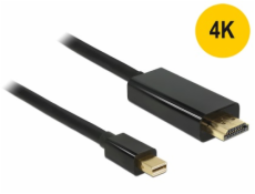 DeLOCK 83698 miniDisplayPort auf HDMI miniDisplayPort Stecker auf HDMI Stecker 1m černá