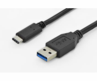 Digitus Připojovací kabel USB typu C, typ C na A M/M, 1,8...