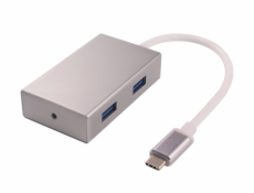 Přepínač USB3.1 hub 4x USB3.0 ,hliníkové pouzdro