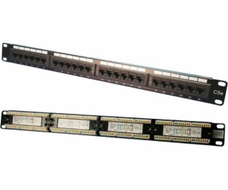 Patch panel CAT5e 24-porty 