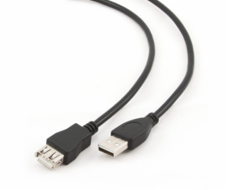 Przedłużacz USB 2.0 typu AM-AF 4.5m czarny