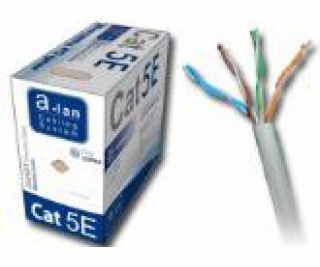 A-LAN UTP pevné 4x2 kat 5e 305m PVC - KIU5PVC305