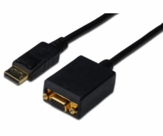 Digitus Adaptérový kabel DisplayPort, DP - HD15 (VGA) sam...