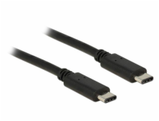 Delock Kabel USB Type-C™ 2.0 samec > USB Type-C™ 2.0 samec 1 m černý