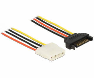 Delock Power Cable SATA 15 pin male > 4 pin female 20 cm