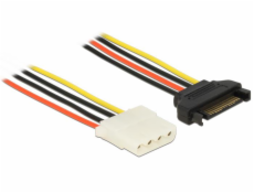 Delock Power Cable SATA 15 pin male > 4 pin female 20 cm