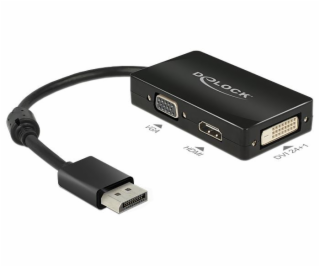 Delock Adaptér Displayport 1.1 samec > VGA / HDMI / DVI s...