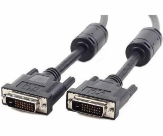 Gembird kábel prepojovací DVI-DVI, M/M, 5m DVI-D dual link