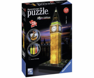 Puzzle 216 elementów 3D Big Ben Nocą