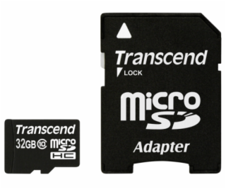 Transcend microSDHC         32GB Class 10 + SD-Adapter