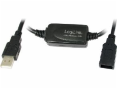 Kábel USB LogiLink Kábel USB 2.0 s aktívnym zosilňovačom signálu, 10m UA0143