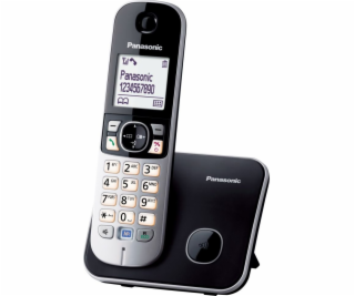 Stolný telefón Panasonic KX-TG6811PDB čierno-strieborný