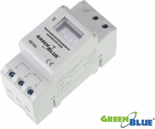 Maclean Timer pre DIN lištu GB104 GreenBlue 16 programov ...