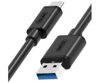 USB Unitek USB C kábel -&gt; USB A 1m Y-C474BK