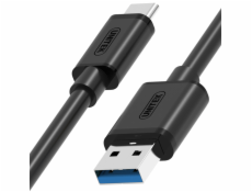 USB Unitek USB C kábel -&gt; USB A 1m Y-C474BK