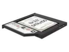 Delock Slim SATA 5.25” instalační rámeček pro 1 x 2.5” SATA HDD do 9,5 mm