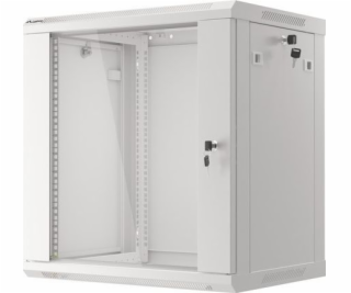 Nástenný rack 19 12U 600X450mm sivý flat pack