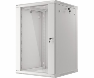 Lanberg skriňa, závesná 19, 18U, 600x600, sivá (FLAT PACK...