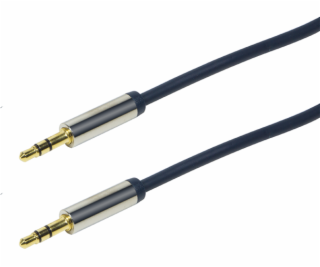 Kábel audio 2 x Jack 3.5mm stereo M/M, 3 m, Niebieski