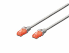 Digitus Ecoline Patch Cable, UTP, CAT 6e, AWG 26/7, šedý 1m, 1ks