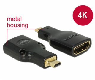 DeLOCK 65664 Adapter HDMI Micro-D auf HDMI-A mit Ethernet...