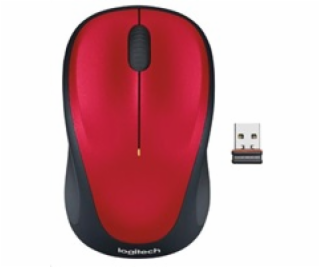 Logitech Wireless Mouse M235, red