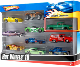  Mattel Hot Wheels Autíčka 10Pack