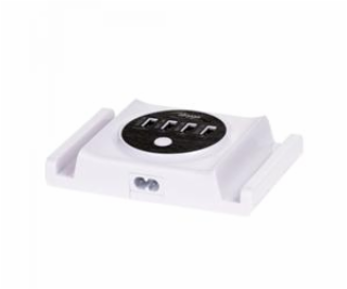 Akyga Držák na 2 tablety s adaptéry 5V/6A 30W DC 4 x USB