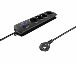 Qoltec 50104 surge protector 4 AC outlet(s) 230 V 1.5 m B...