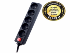 GEMBIRD Surge protector TRACER Power Patrol 1.8 m Black (5 outlets)