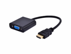 Gembird A-HDMI-VGA-04 video cable adapter 0.15 m VGA (D-Sub) HDMI Type A (Standard) Black