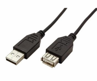 Kabel USB 2.0 A-A 30 cm prodlužovací, černý