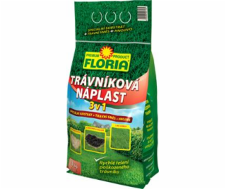 Hnojivo Agro  Floria Trávníková náplast 3 v 1 1kg