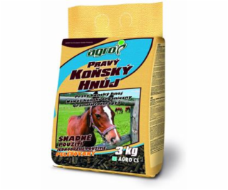 Hnojivo Agro  Pravý koňský hnůj 3 kg