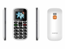 Aligator A321 Senior Dual SIM, bílá + nabíjecí stojánek