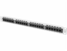 Patch Panel 24 Port 1U Kat.5E szary 