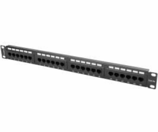 Lanberg patch panel 24 port 1U Cat.5e UTP Black PPU5-1024-B