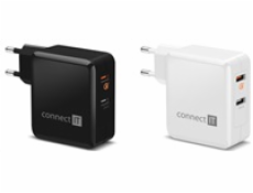 CONNECT IT QUICK CHARGE 3.0 nabíjecí adaptér 2x USB (3,4A), QC 3.0, černý