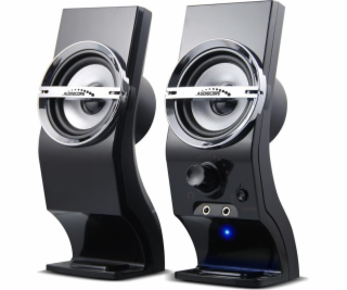 Audiocore AC805 loudspeaker 2-way Black  Silver Wired 3 W