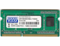 SODIMM DDR3 4GB 1600MHz CL11, 1.35V GOODRAM