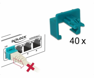 Delock RJ45 bezpečnostní spona startovací sada 40 kusů