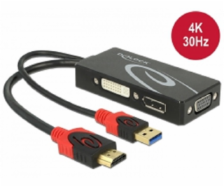 DeLOCK 62959 Adapter HDMI Stecker zu DVI / VGA / Displayp...