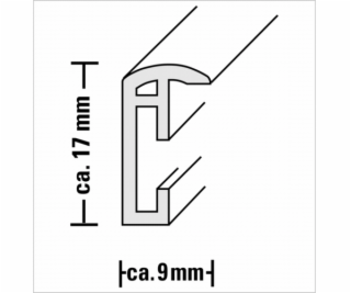 Hama Madrid strieborna 13x18 plast 66496