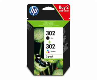 HP 302 Ink Cartridge Combo 2-Pack (X4D37AE)