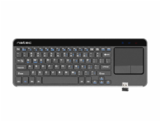 Natec Wireless Keyboard TURBOT with touchpad for SMART TV X-Scissors  black