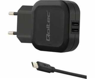 Qoltec 50187 mobile device charger Indoor Black