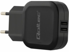 Qoltec 50186 mobile device charger Indoor Black