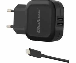 Qoltec 50188 mobile device charger Indoor Black